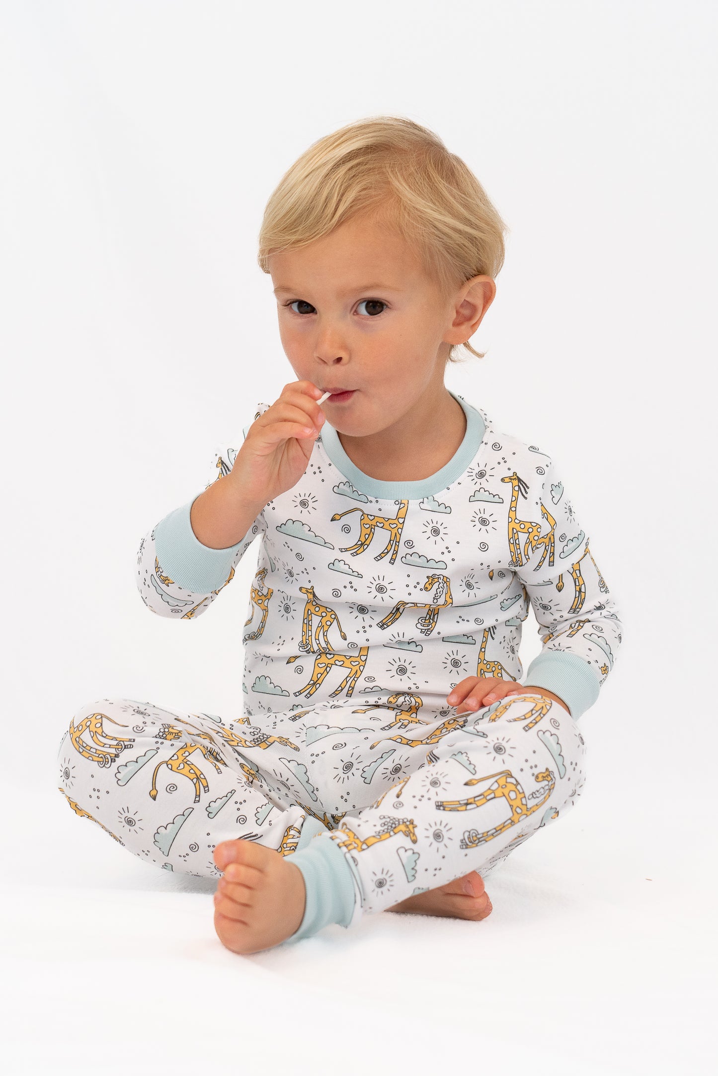 Giraffes in the Clouds Two Piece PJ