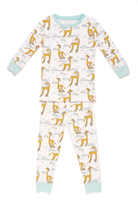 Giraffes in the Clouds Two Piece PJ
