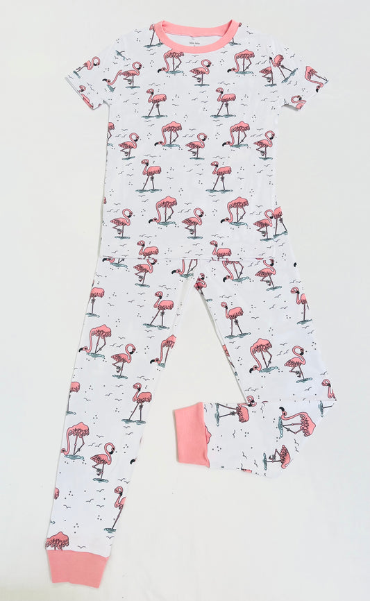 SHORT ARM Churchhaven Flamingo Two piece PJ set