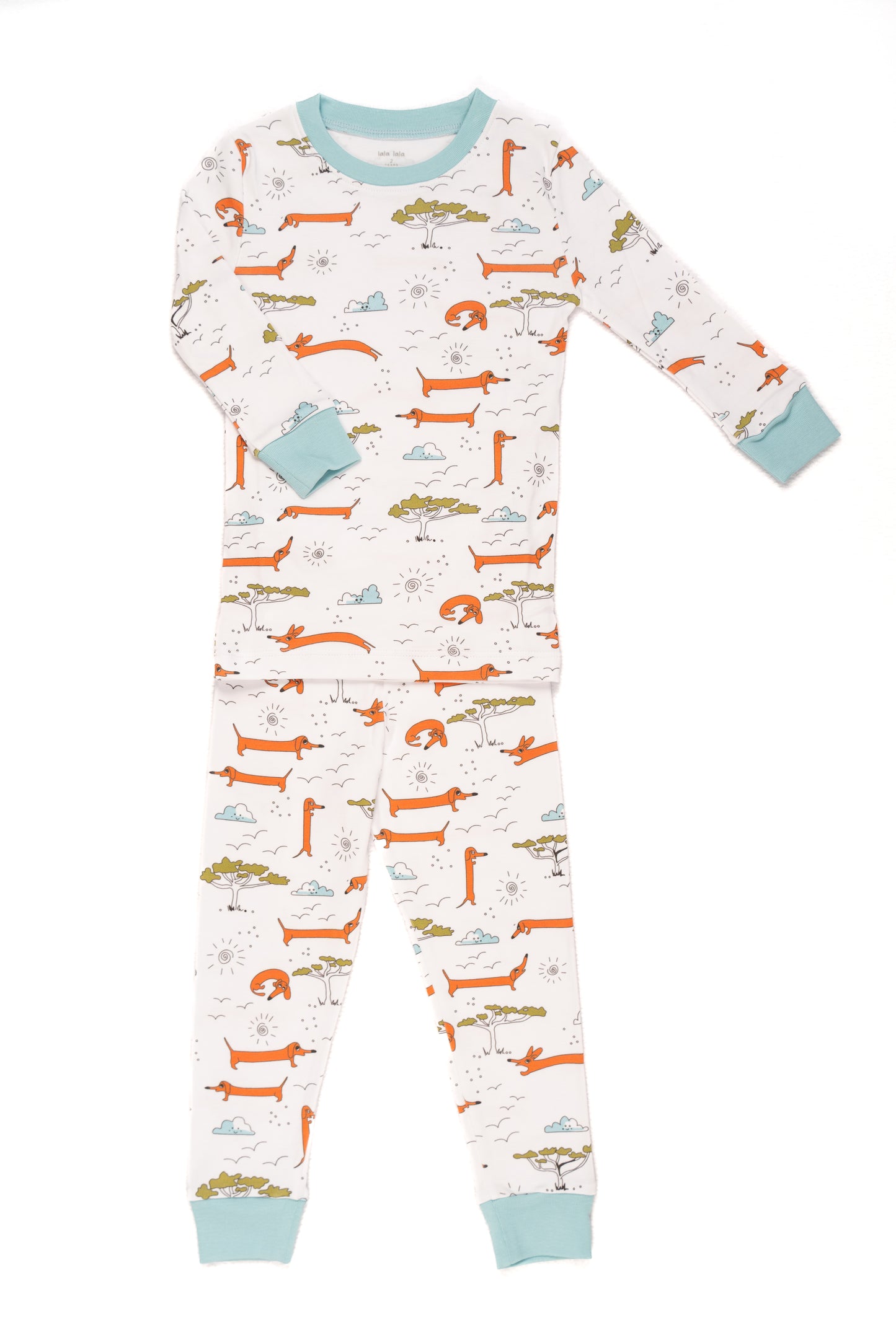 Dachshund in the Bush Two Piece PJ